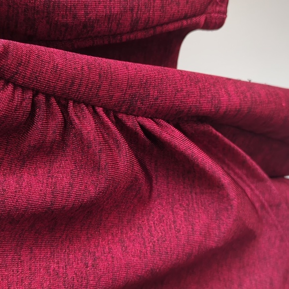 Jennifer Lopez. Women's Burgundy Wrap Loose-Fit Blouse. *Size - Picture 3 of 6